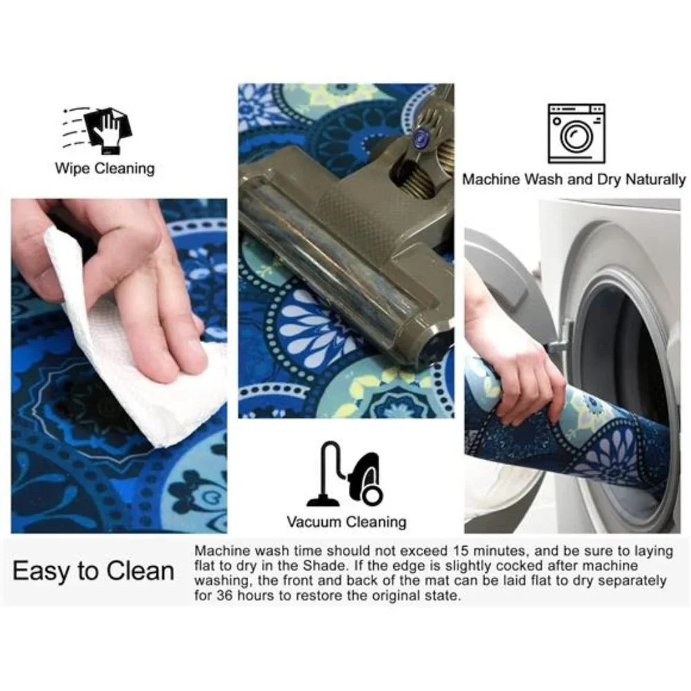 1/10 Inch Ultra Thin Front Door Mat Indoor Entrance Inside Non Slip, Waterproof
